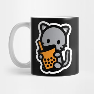 Cat Kitten Bubble Thai Milk Tea Boba Pearl Drink Animal Love Mug